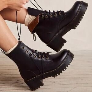 Dr. Martens Leona Platform Lace-Up Boots